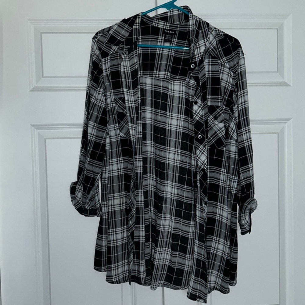 Torrid Plaid Button Up